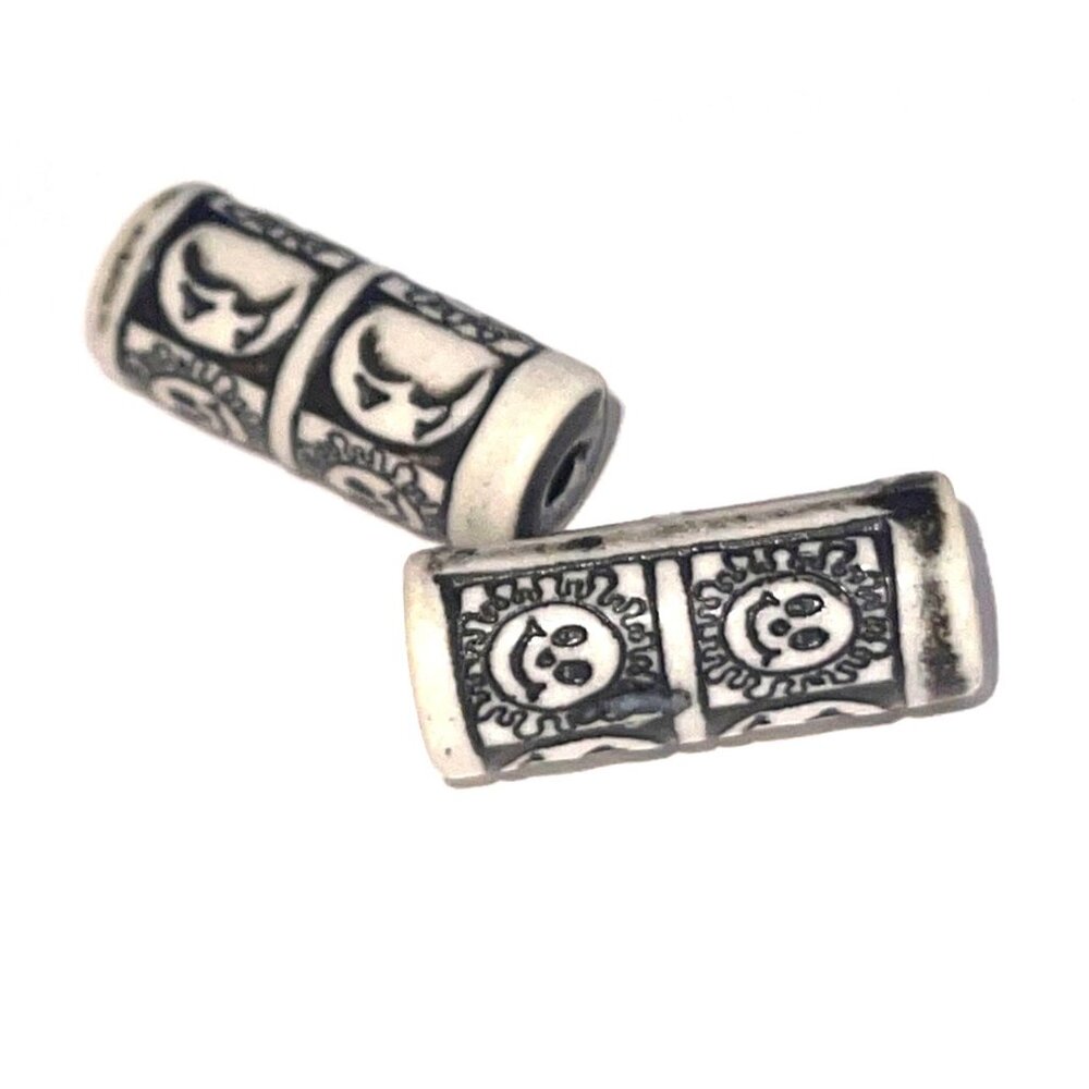 Vintage Tribal Design Ceramic Jewelry Making Supplies Bead Sets Beads Lot - Picture 4 of 8